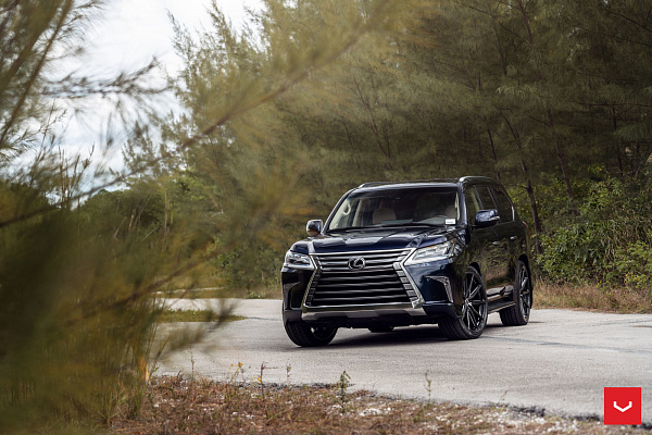Фото дисков Vossen HF-3 Глянцевый темный лак на Lexus LX III