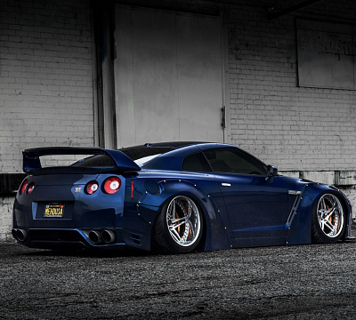 Фото дисков Savini SV71 на Nissan GT-R