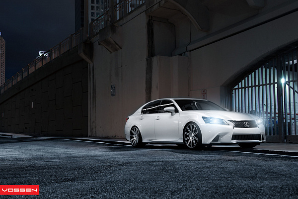 Фото дисков Vossen CV4 Алмазная проточка на Lexus GS IV