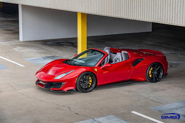 Фото дисков HRE P104SC Черный сатин на Ferrari 488