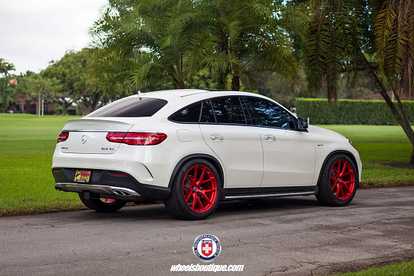 Фото дисков HRE P101 Красный сатин на Mercedes-Benz GLE I