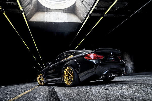 Фото дисков Savini BM15 Глянцевое золото на BMW 4/M4 (F32/F82)