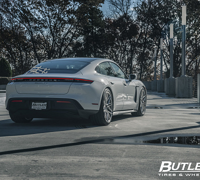 Фото дисков Vossen EVO-5R на Porsche Taycan I