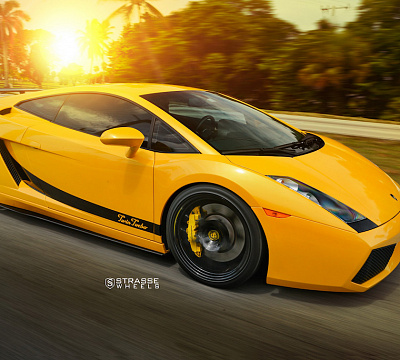 Фото дисков Strasse Wheels SM5R Deep Concave Monoblock на Lamborghini Gallardo