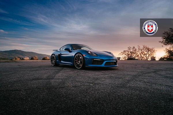 Фото дисков HRE RC103 Черный сатин на Porsche Cayman II