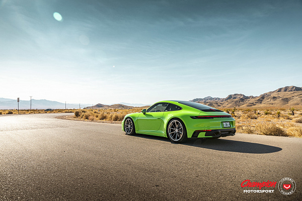 Фото дисков Vossen RS92 Полированный лак на Porsche 911 VIII