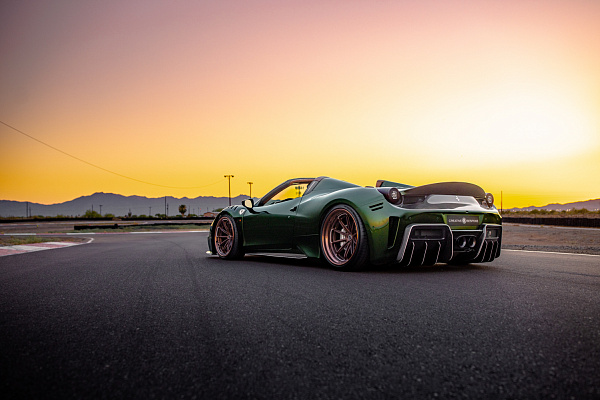 Фото дисков Brixton Forged R11-RS Глянцевая бронза на Ferrari 458