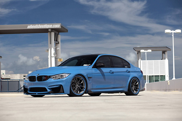Фото дисков HRE S201 Сатиновый графит на BMW 3/M3 (F3x/F80)