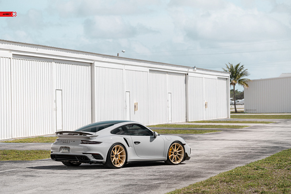 Фото дисков Anrky AN18 Глянцевая шампань на Porsche 911 VII