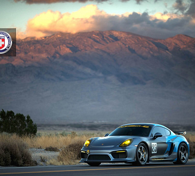 Фото дисков HRE C105 на Porsche Cayman II