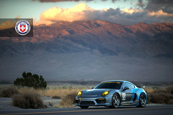 Фото дисков HRE C105 Матовый графит на Porsche Cayman II