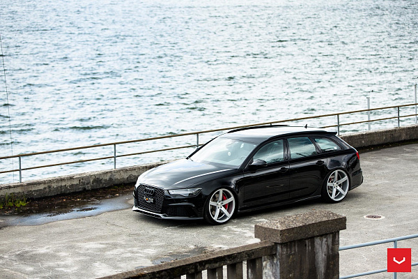 Фото дисков Vossen CV3 Серебро на Audi A/RS 6 (C7)