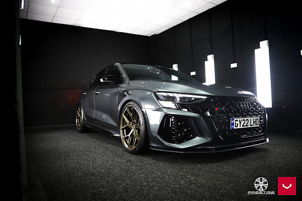 Фото дисков Vossen HF-5 Сатиновая бронза на Audi A/S/RS 3 (8Y)