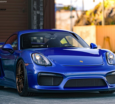 Фото дисков HRE RC100 на Porsche Cayman II