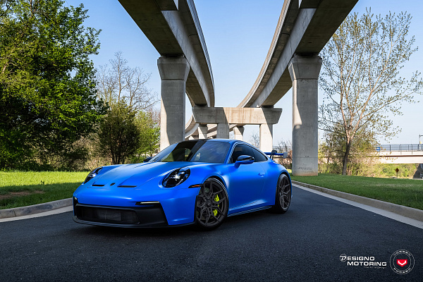 Фото дисков Vossen EVO-4R Сатиновый графит на Porsche 911 VIII