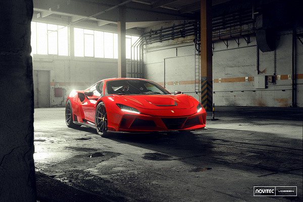 Фото дисков NOVITEC NF10 Черный глянец на Ferrari F8