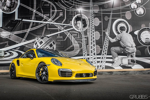 Фото дисков HRE RC100 Черный глянец на Porsche 911 VII