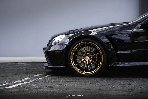 Фото дисков HRE P103 Глянцевое темное золото на Mercedes-Benz SL (R230)