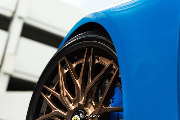Фото дисков Anrky S3-X1 Сатиновая бронза на Porsche 911 VIII
