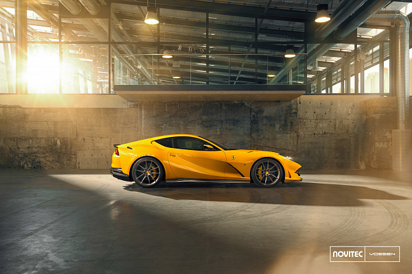 Фото дисков NOVITEC NF8 Сатиновый графит на Ferrari 812
