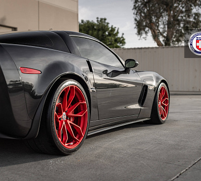 Фото дисков HRE P201 на Chevrolet Corvette C6