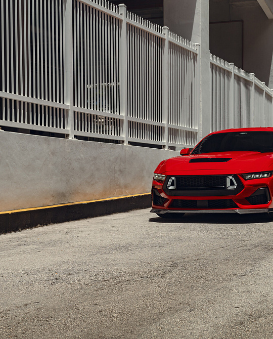 Фото дисков HF-5 Черный сатин на Ford Mustang VII