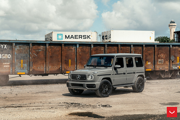 Фото дисков Vossen HF-5 Черный глянец на Mercedes-Benz G-Class III