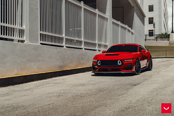 Фото дисков Vossen HF-5 Черный сатин на Ford Mustang VII