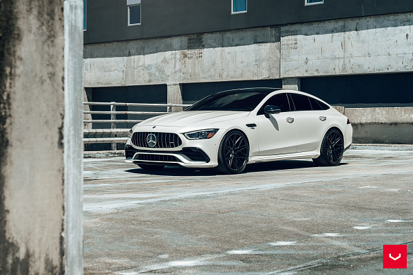 Фото дисков Vossen HF-7 Черный сатин на Mercedes-Benz AMG GT I