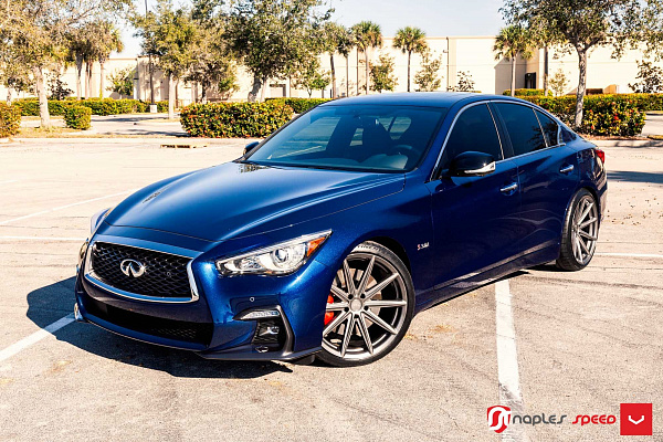 Фото дисков Vossen VFS-10 Сатиновый графит на Infiniti Q50