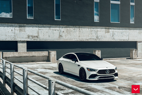 Фото дисков Vossen HF-7 Черный сатин на Mercedes-Benz AMG GT I