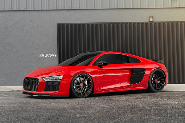 Фото дисков Strasse Wheels SV1 Deep Concave Monoblock Другой цвет на Audi R8 (4S)