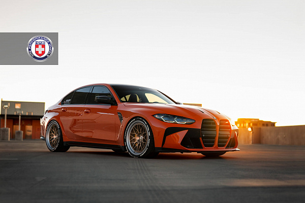 Фото дисков HRE 300 Сатиновое темное золото на BMW 3/M3 (G2x/G80)