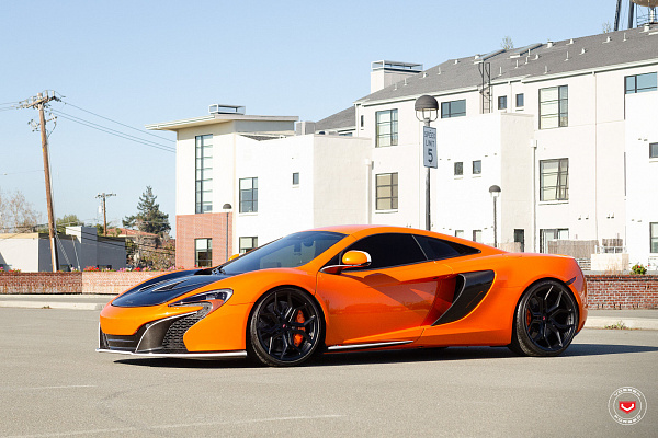 Фото дисков Vossen EVO-3 Черный сатин на McLaren 650S
