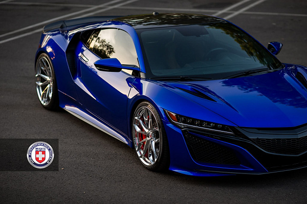Фото дисков HRE P201 Полированный лак на Acura NSX II