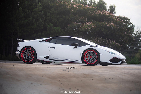 Фото дисков Strasse Wheels SM5R Deep Concave Другой цвет на Lamborghini Huracan