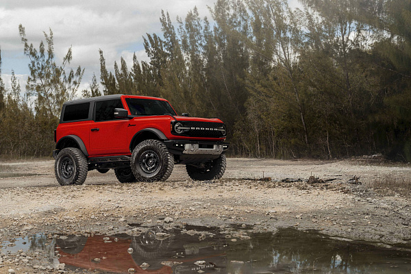 Фото дисков Black Rhino VOYAGER Черный сатин на Ford Bronco