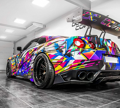 Фото дисков HRE S101 на Nissan GT-R