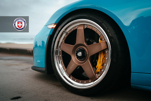 Фото дисков HRE C105 Сатиновая бронза на Porsche 911 VII