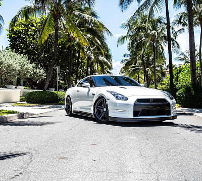 Фото дисков Vossen VFS-5 на Nissan GT-R