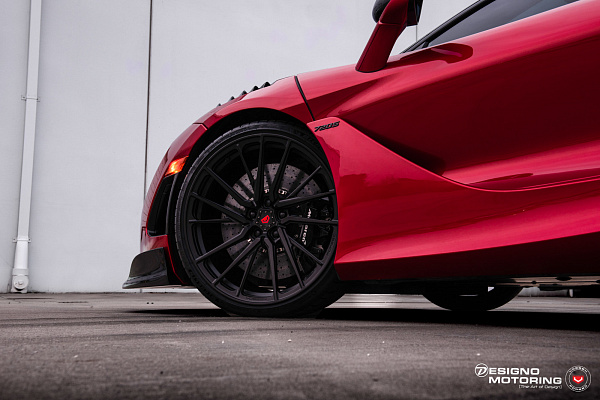 Фото дисков Vossen M-X4T Черный сатин на McLaren 720S