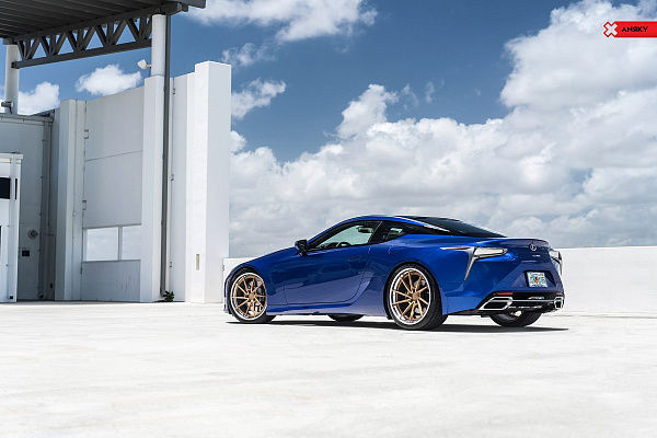 Фото дисков Anrky AN23 Сатиновое золото на Lexus LC 500