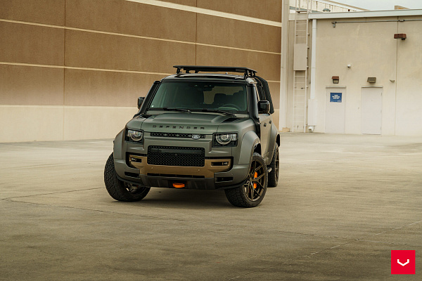 Фото дисков Vossen HF-5 Сатиновая бронза на Land Rover Defender II