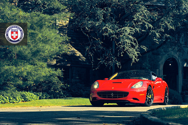 Фото дисков HRE S101 Черный сатин на Ferrari California