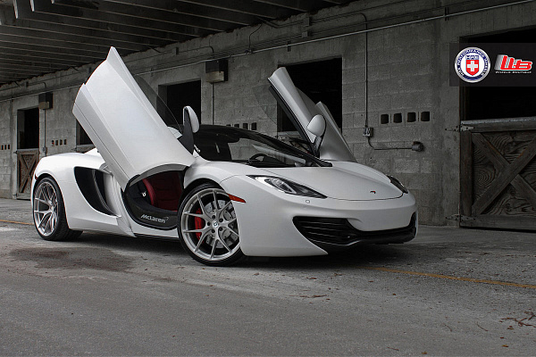 Фото дисков HRE P101 Сатиновый тонированный лак на McLaren 12C