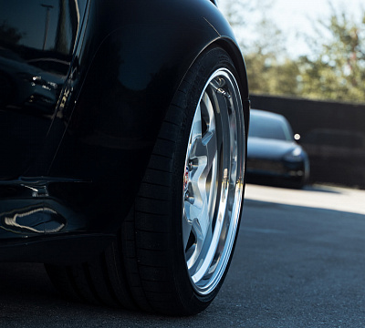 Фото дисков HRE 527 на Porsche 911 IV