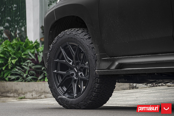 Фото дисков Vossen HF6-4 Черный сатин на Mitsubishi Pajero Sport III