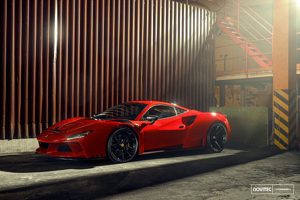 Фото дисков NOVITEC NF10 Черный глянец на Ferrari F8