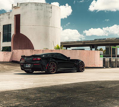 Фото дисков Vossen HF-5 на Chevrolet Corvette C7