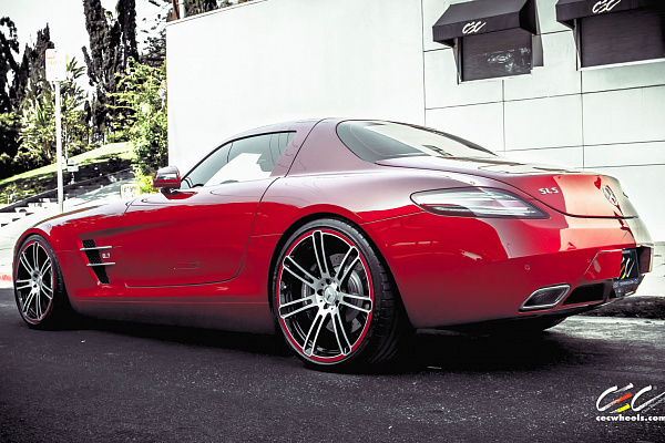 Фото дисков CEC C883 Сатиновый лак на Mercedes-Benz SLS AMG